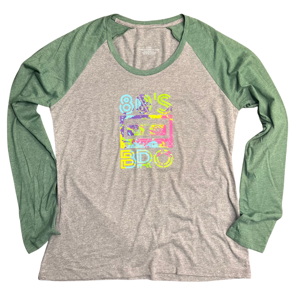 Soft Baseball Tee Women's 80s Bro Vintage Style- Size Large