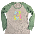 Soft Baseball Tee Women's 80s Bro Vintage Style- Size Large