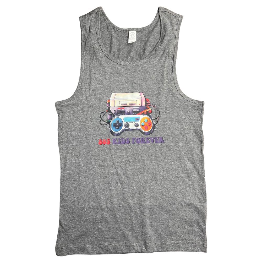 80's Kid Forever Soft Gray Women's Tank- Size Small