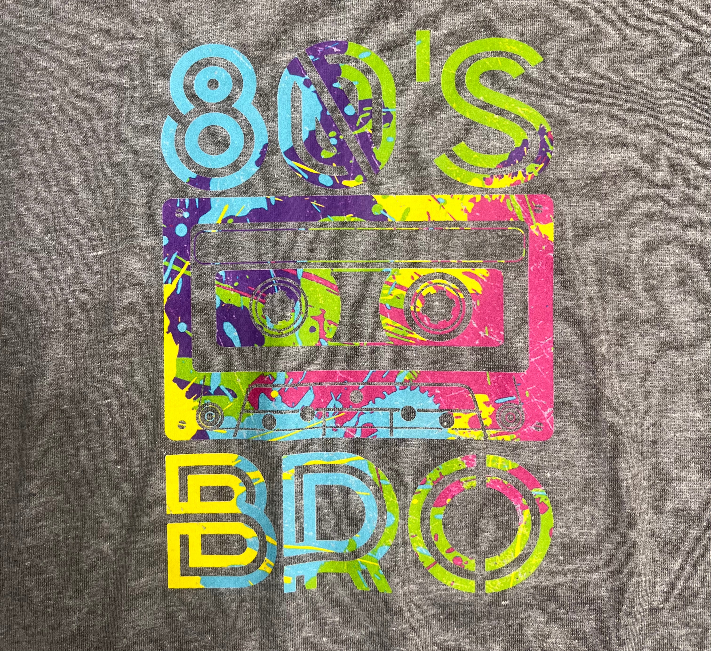 Soft Baseball Tee Women's 80s Bro Vintage Style- Size Large