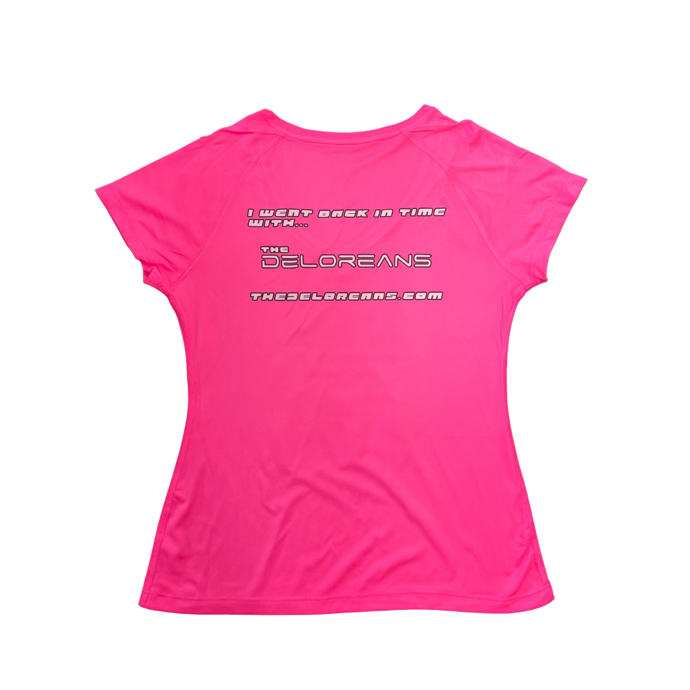 Take Me Back to the 80's Neon Pink Athletic Women's Tee- XS