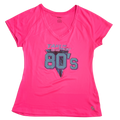 Take Me Back to the 80's Neon Pink Athletic Women's Tee- XS