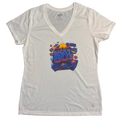 Back to the 80's Women's V-Neck Tee- Large