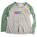 The Deloreans Band Equalizer Logo Soft Women's Baseball Tee- Size Large