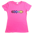 The Deloreans Band Equalizer Logo Pink Women's Tee- Size Large