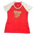 Girls Just Wanna Have Fun Soft Red Women's Vintage Tee- Size Medium