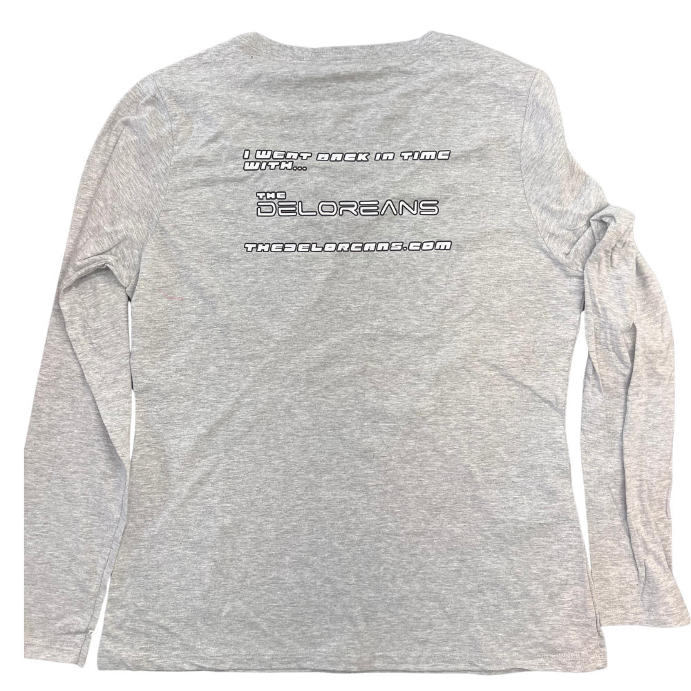 80's Girl Long Sleeve Gray Women's Tee- Size Large
