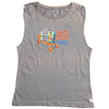 Soft Vintage Old School Cool Gray Tank Top