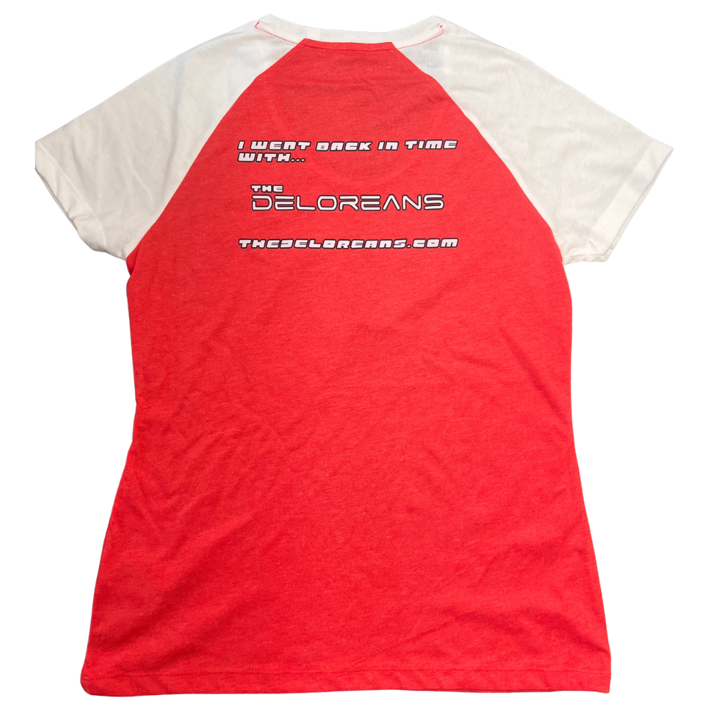 Red Soft Vintage Girls Just Wanna Have Fun Women's Tee- Size Medium