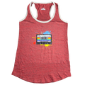 Mix Tape The Deloreans Band Soft Red Tank- Size Large