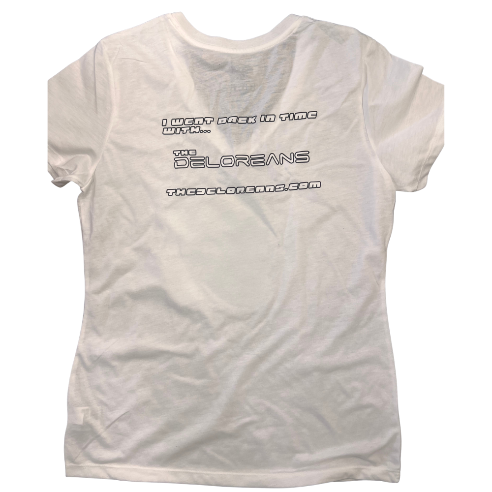 Back to the 80's Women's V-Neck Tee- Large